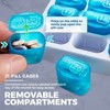 MEDca Monthly Pill Organizer – 31 Day Pill Box with Large Removable Pods, Portable Case & Holder for Daily Medication, Vitamins & Supplements, Travel - 3 of 4