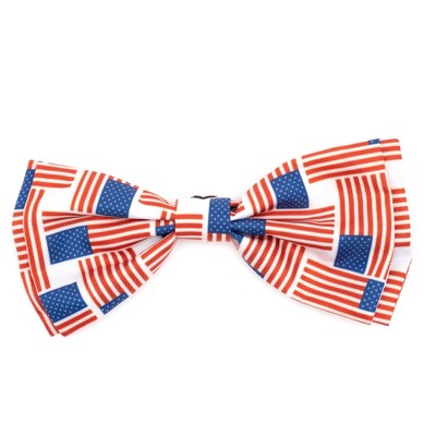 The Worthy Dog Patchwork Flag Adjustable Bow Tie Accessory : Target