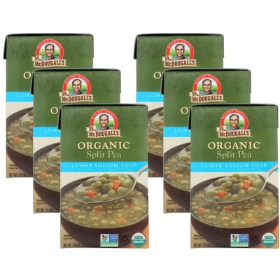 Dr. Mcdougall's Organic Split Pea Soup - Case Of 6/17.6 Oz : Target