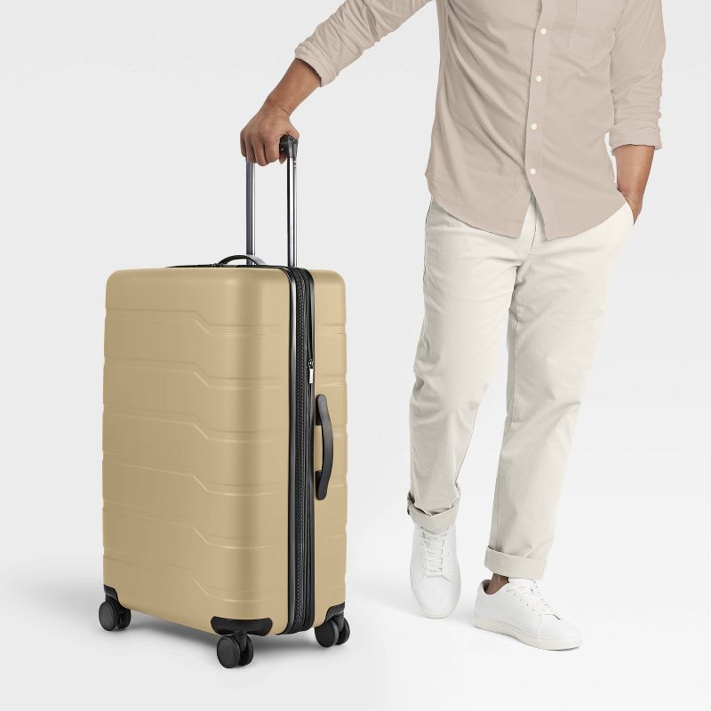 Hardside Large Checked Spinner Suitcase - Open Story™, 3 of 8