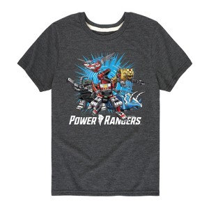 Boys' - Power Rangers - Zords Short Sleeve Graphic T-Shirt - 1 of 3