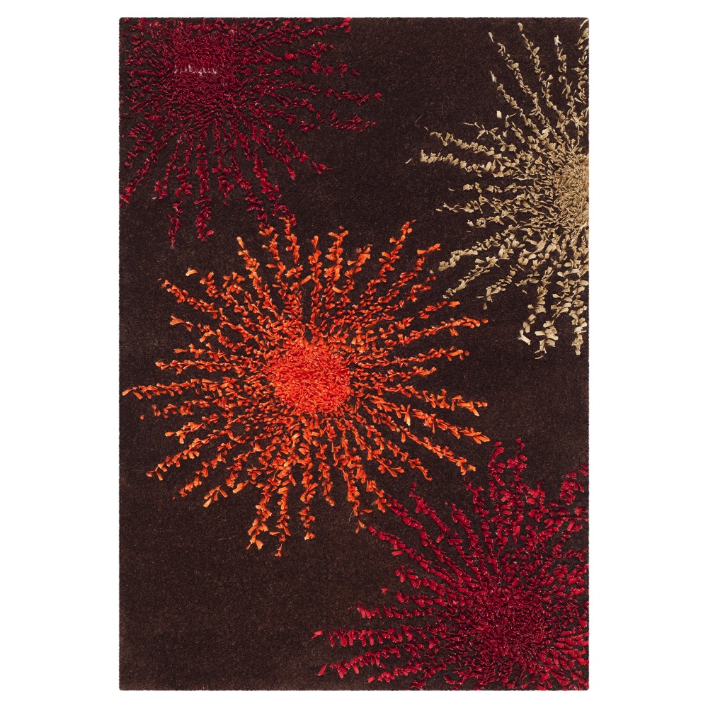 Amsterdam Accent Rug - Brown / Multi (2'x3') - Safavieh