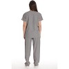Just Love Solid Stretch Scrub Set for Women Stretchy Mock Wrap Top and Cargo Pants - 3 of 3