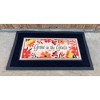 Dicksons DMI-2134 Grow in Grace Bright Orange Floral 22 x 10 Inch Rubber Outdoor Doormat Insert - 2 of 2