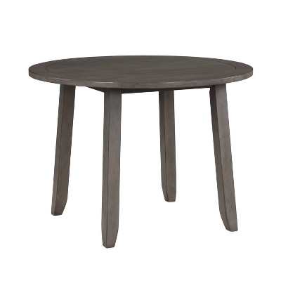 Yorktown Gray Solid Wood 5-Piece Dining Set with Upholstered Chairs