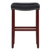 WestinTrends 29" Upholstered Saddle Seat Counter Stool - 3 of 4