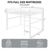 Hotraffy Metal Loft Bed, with Safety Guard Rails & Flat Ladder - 4 of 4