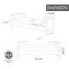 65.35" Corduroy Upholstered Storage Bench with Armrests, Backrest and 2 Bolster Pillows, Ottoman Bench for Bedroom, Living Room, Entryway-Tanpinhause - 3 of 4