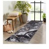 Soft Modern Abstract Boho Area Rug, Washable Non-Slip Faux Wool Vintage Carpet for Living Room & Bedroom,Handmade Machine Washable Rug - 3 of 4