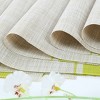 Unique Bargains Heat-Resistant Non-skid Removable Woven PVC Table Placemat 18'' x 12'' 4 Pcs - 4 of 4