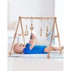ROBOTIME Wooden Baby Play Gym with 4 Toys,Baby Activity & Tummy Time Play Mat for Baby Infant,0-36 Months Girl Boy, 23"*20"*21.6" - 3 of 4
