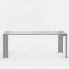Gaoyangjiaju 47.2 Inch Tempered Glass Coffee Table with Metal Legs Living Room Side Table - 3 of 4