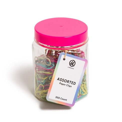 Baumgartens Plastic Paper Clips Box Of 1000 Small Assorted Colors
