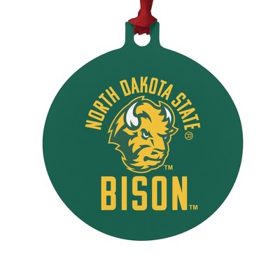 North Dakota State Bison Aluminum Holiday Christmas Tree Ornament