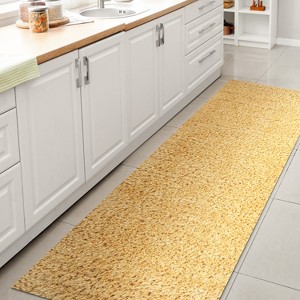 Clayton Coastal Solid Glam Shag Machine-Washable Rug - JONATHAN Y - 1 of 4