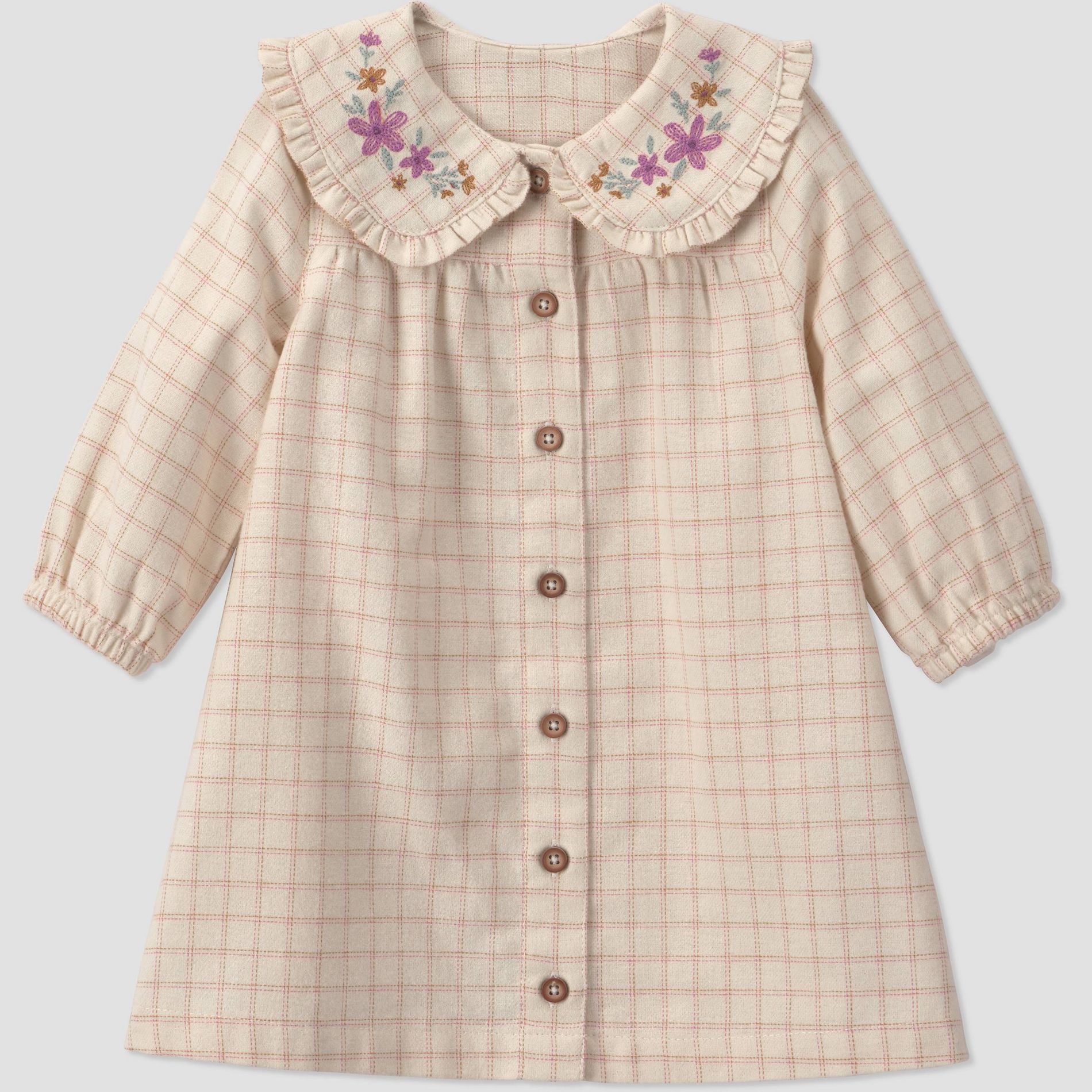 Carter's Just One You® Baby Girls' Embroidered Collar Dress - Ivory