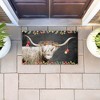 Stupell Industries Highland Christmas Cattle Printed Outdoor Door Mat, design by Kim Allen, 18"x30" - 3 of 4