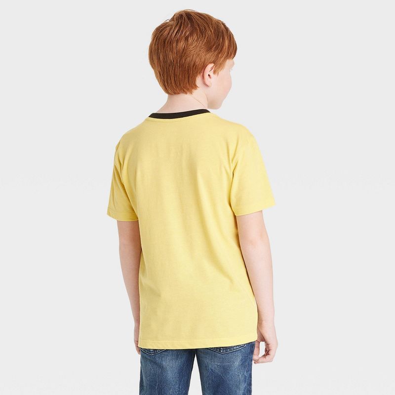 Boys&#39; Pok&#233;mon Pikachu Ringer Short Sleeve Graphic T-Shirt - Yellow, 3 of 4