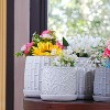 KTMBDW Plant Pots, Ceramic Planters with Drainage Holes,Nursery Planting Pot for Indoor Out Door Plants - 3 of 4