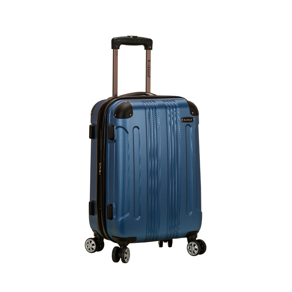 Photos - Luggage Rockland Sonic Expandable Hardside Carry On Spinner Suitcase - Blue 