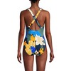 Lands' End Women's Chlorine Resistant Scoop Neck X-Back High Leg Soft Cup Tugless Sporty One Piece Swimsuit - 2 of 3