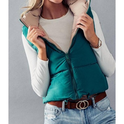 Women's Reversible Puffer Vest - trend:notes