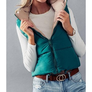 Women's Reversible Puffer Vest - trend:notes - 1 of 2
