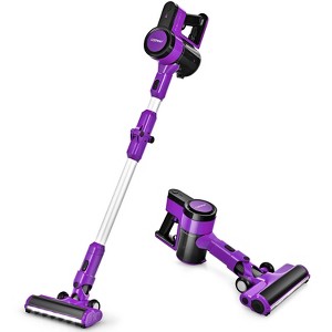 Costway Cordless Stick Vacuum Cleaner 3-in-1 Handheld Vacuum Cleaner Purple\Blue - 1 of 4