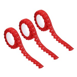 Unique Bargains Cotton Self-Adhesive Lace Ribbon for DIY Craft Scrapbooking - 1 of 3