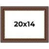 PosterPalooza | Traditional Brown Picture Frame - UV Acrylic, Backing Board, Hanging Hardware Included - 2 of 4