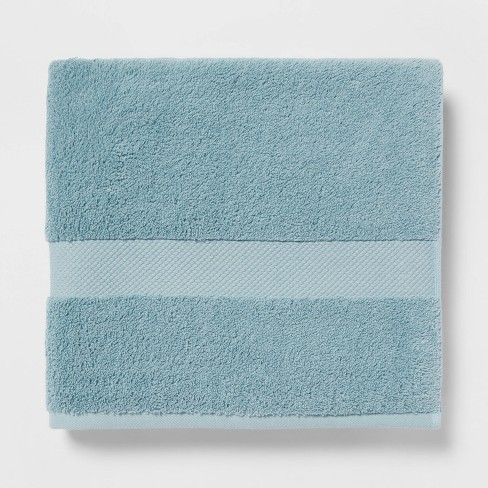 Quick-Dry Teal Organic Cotton Bath Towel + Reviews