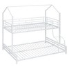 YOOCOZZ Twin Over Full Metal Bunk Bed with House-Shaped Design - 2 of 4