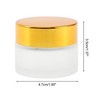 Unique Bargains Elegant Frosted Cream Glass Bottle for Bathroom 1 Pc - 4 of 4