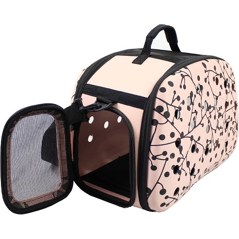 Pet Life Narrow Shelled Perforated Collapsible Military Grade Transportable  Carrier Pink-medium : Target