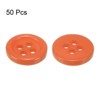 Unique Bargains Resin Craft Snap Round Flat 4-Hole Sewing Buttons 50 Pcs - 3 of 4