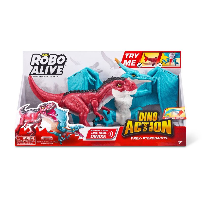 Robo Alive Dino Wars - Series 1 Combo Pack T-Rex &#38; Pterodactyl, 2 of 12
