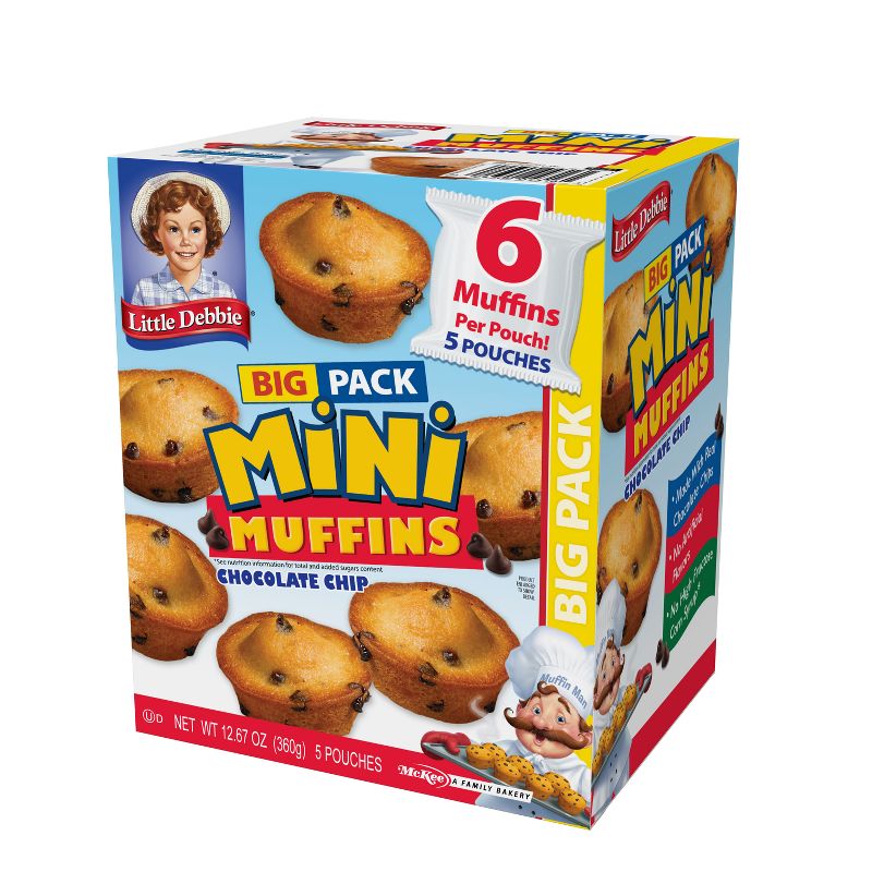 Little Debbie Big Pack Chocolate Chip Mini Muffins - 12.67oz, 4 of 6