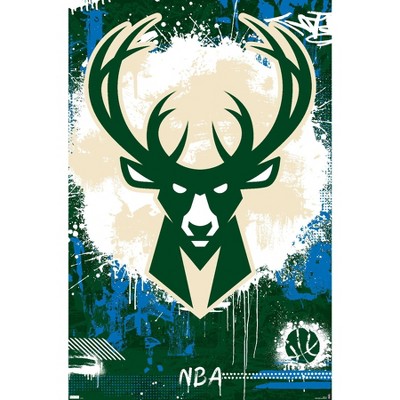 Trends International NBA Milwaukee Bucks - Giannis Antetokounmpo 19 Wall  Poster, 22.375 x 34, Premium Unframed Version