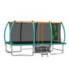 GDFStudio Bruce Outdoor/Indoor Steel Ladder Rectangle Trampoline with Enclosure - 2 of 4