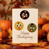 Wrapables 1.5 Inch Thanksgiving Sticker Roll, Autumn Holiday Stickers for Sealing Cards, Envelopes, Gift Boxes, Party Favors (500pcs), Turkey Face - 3 of 4