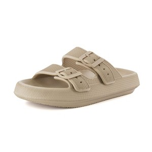 CUSHIONAIRE Women's Fame recovery cloud slide with +Comfort - 1 of 4