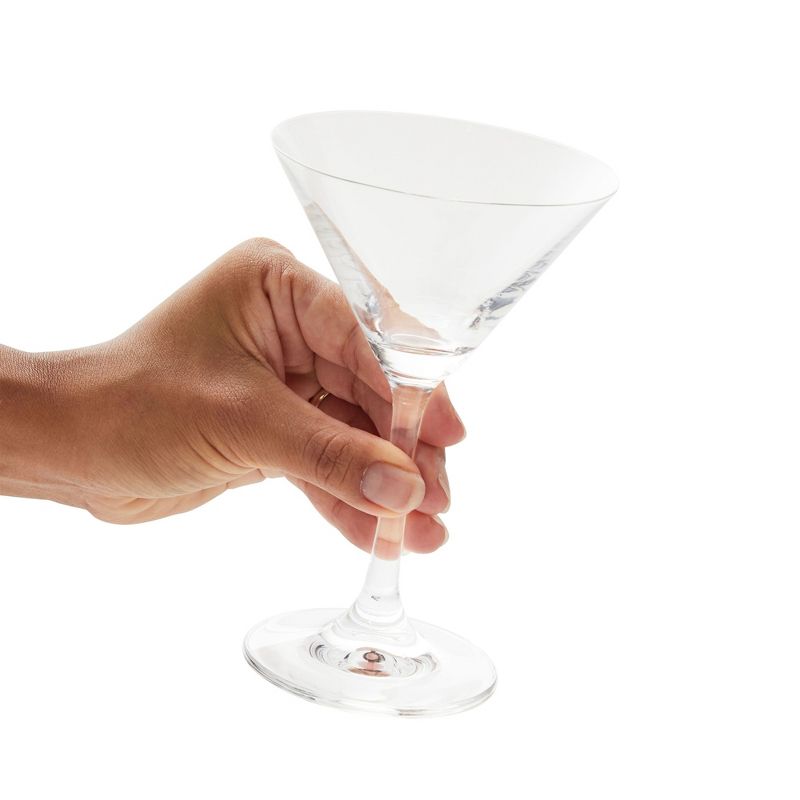 Juvale 5oz Martini Glasses Set of 6 for Bar Accessories, Cocktail Stem Glasses, 6 of 9