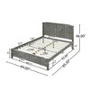 Queen Size Wood Platform Bed with Headboard for Bedroom - 2 of 4