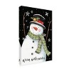 Canvas Wall Art - Melinda Hipsher 'Whimsical Country Snowman With Snowflakes' Wall Art for Living Room, Bedroom, or Office Décor by Trademark Fine Art - 2 of 4