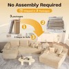 XIZZI Modular Sectional Sofa Couch, L/U-Shape Upholstered Couch, Modern Minimalist Couches for Living Room, Free Combination Deep Seat Corner Couch - 4 of 4