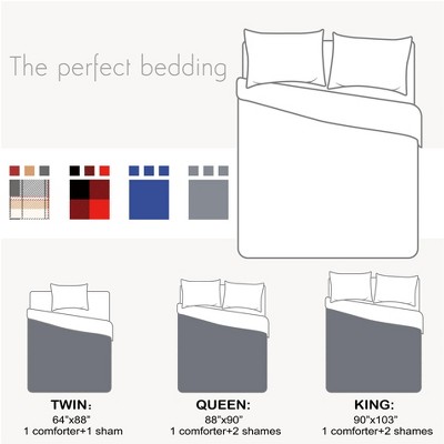 Catalonia Queen Size Fleece Comforter Set, Ultra-soft Reversible Fluffy Micromink Bedding Set-3 Pieces, 1 Comforter and 2 Pillow Shams — фото 4