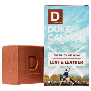 Duke Cannon Big Brick of Soap Leaf Leather, Superior Grade Men's Soap 10oz/283g - 1 of 1