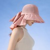 Anna-Kaci Womens Mesh Panel Wide Brim Sun Hat with Back Flap UV Protection and Tie Detail for Outdoor Activities - 3 of 4