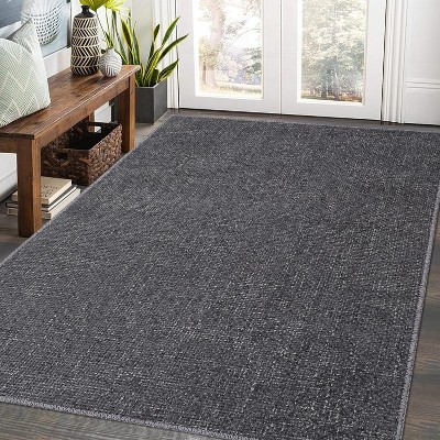 Area Rug for Living Room Bedroom Modern Solid Indoor Carpet Non-Slip Low Pile Machine Washable Kids Room Accent Simple Carpet No-Shedding