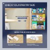 LunaLulinlk LunaLulinlk Pantry Organizer, 6-Tier Pantry Storage, Metal Hanging Spice Rack for Kitchen,Bathroom, Back of Door Seasoning Rack, White - 2 of 4